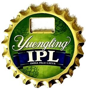 Yuengling Beer Coaster Metal Bottle Opener Magnet IPL India Pale Lager Brewery